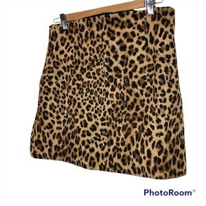 Zara Leopard Print Mini Skirt